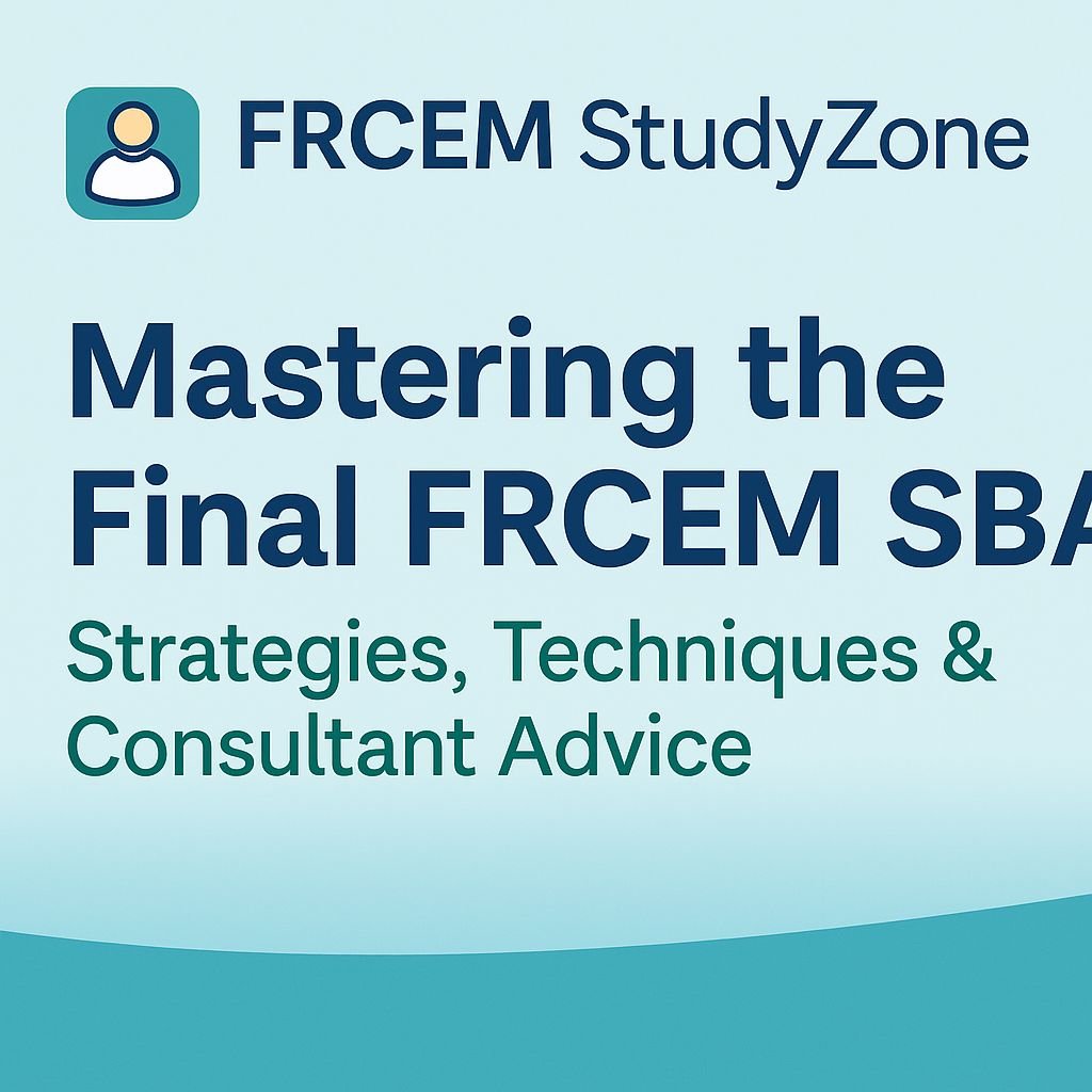  Mastering the Final FRCEM SBA: Strategies, Techniques & Consultant Advice